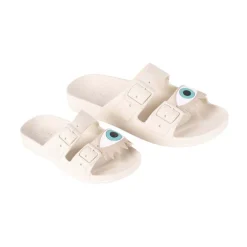 Sandales plates Olhos