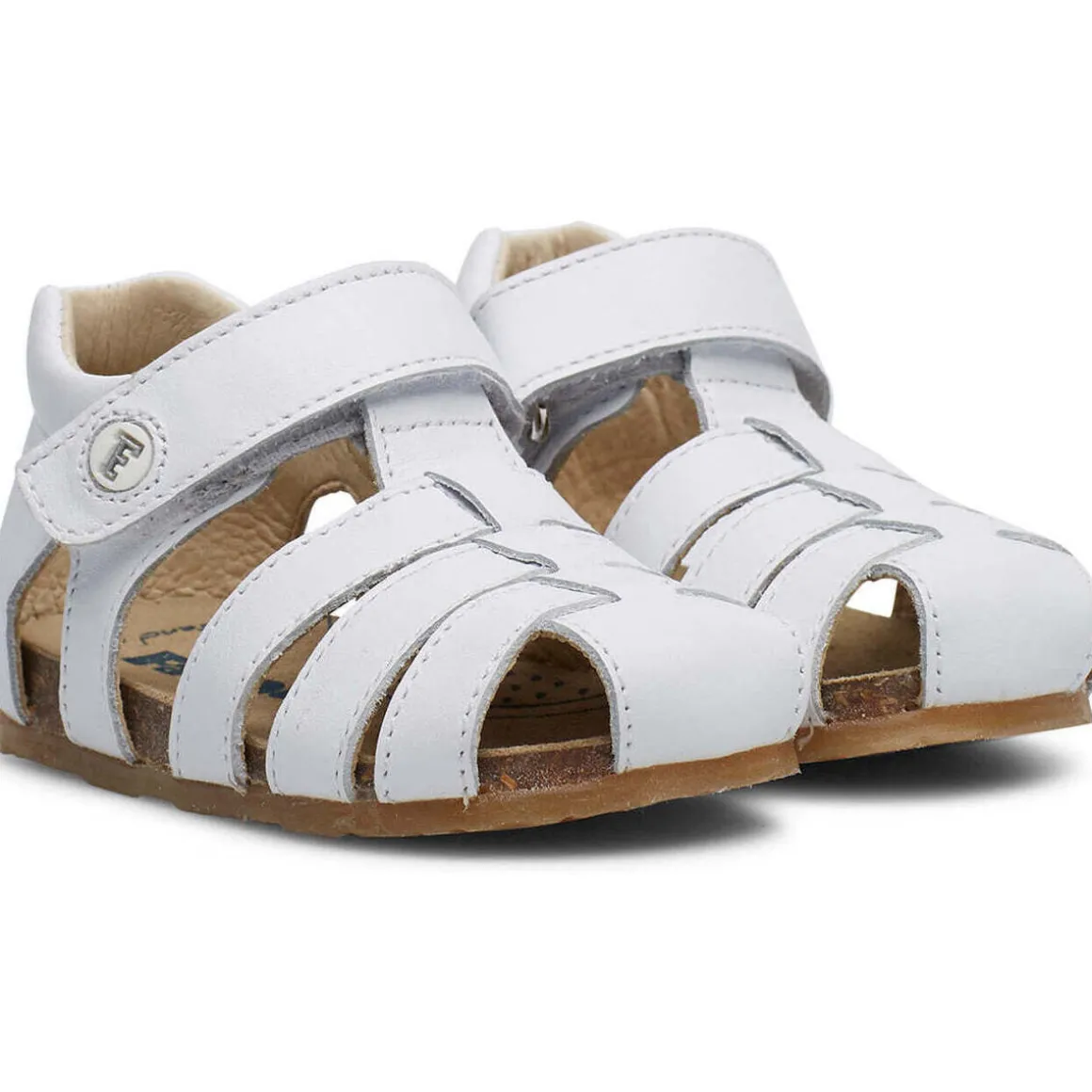 Sandales semi-fermées en cuir ALBY