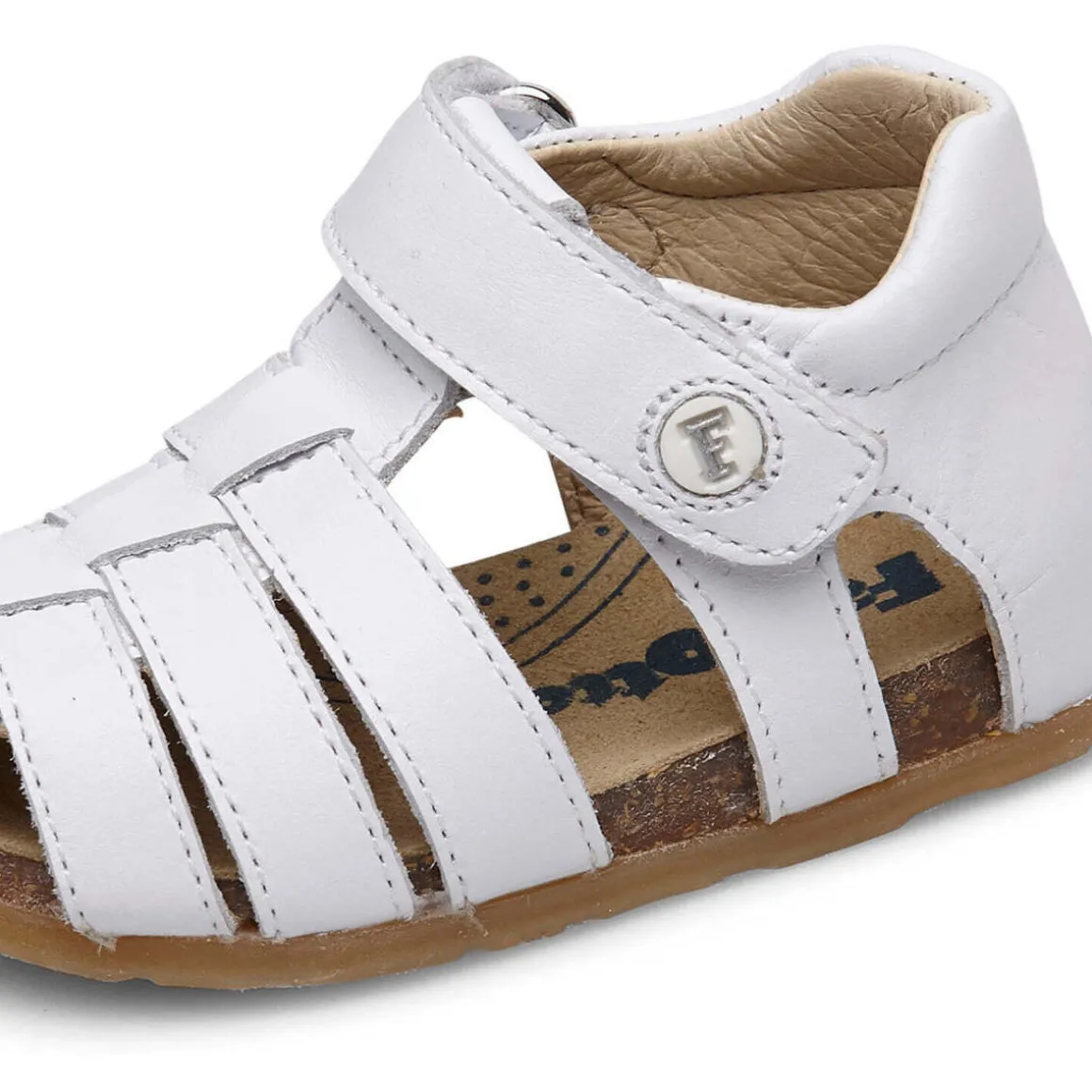 Sandales semi-fermées en cuir ALBY