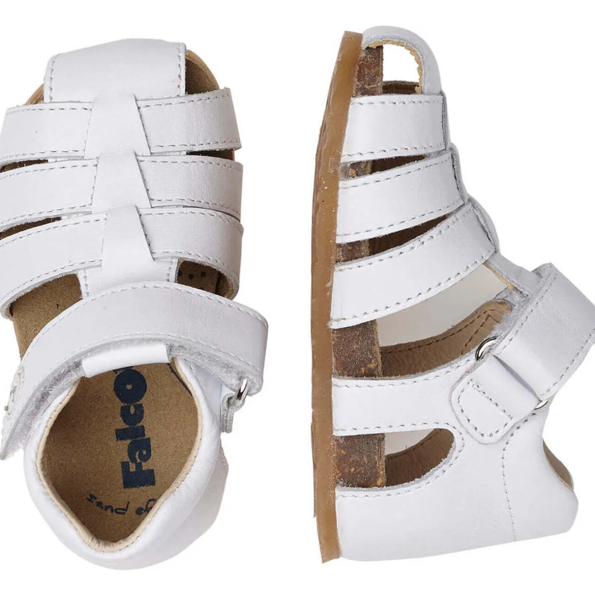 Sandales semi-fermées en cuir ALBY