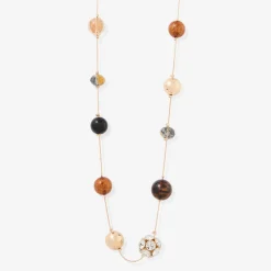 Sautoir multi perles Léopard félin