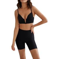 Shorty taille haute gainant Curves