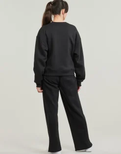 Signature Graphic Print Fleece Loose Sweatshirt