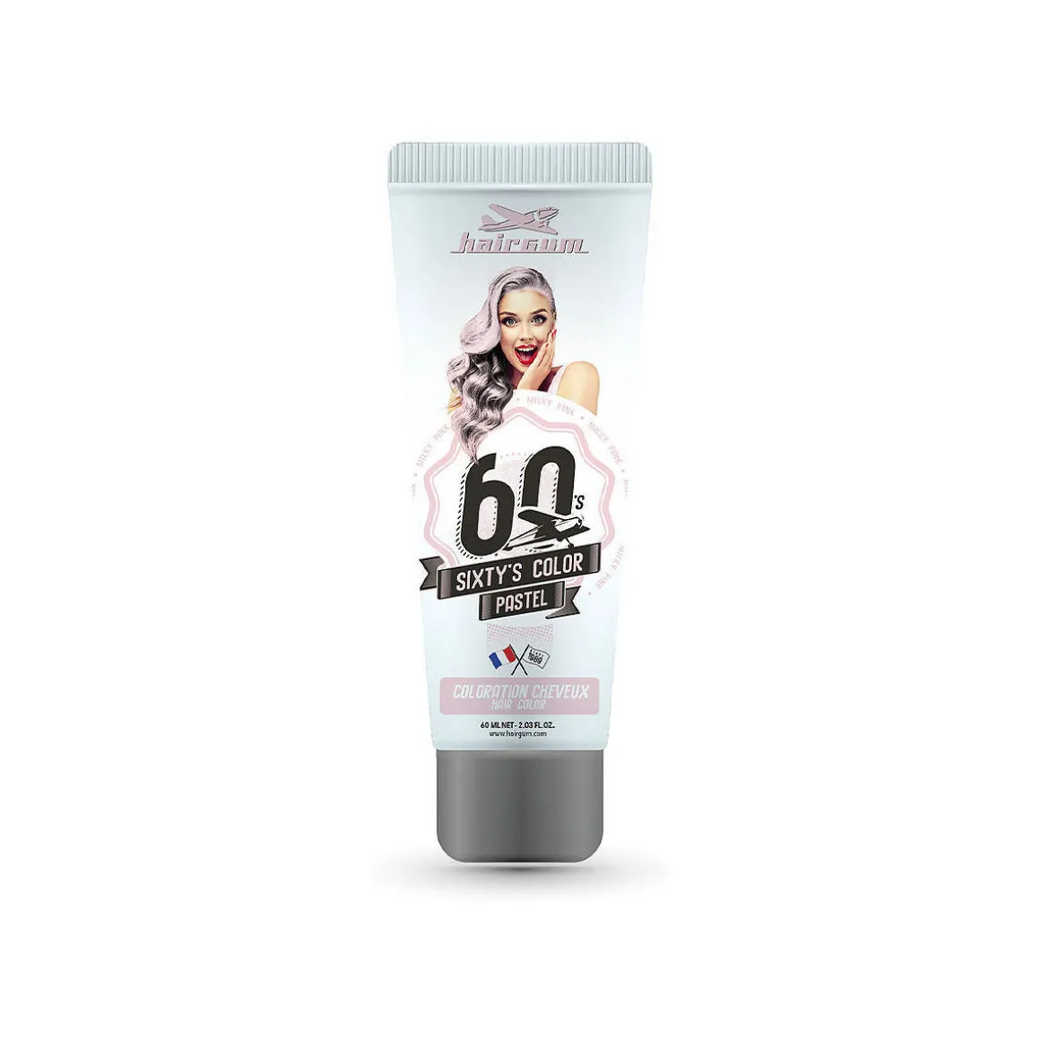 Sixty's Color Hair Color milky Pink