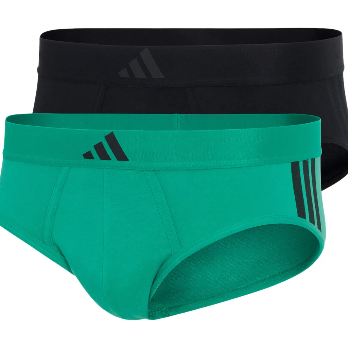 Slips, lot de 2, ACTIVE FLEX COTTON 3 STRIPES