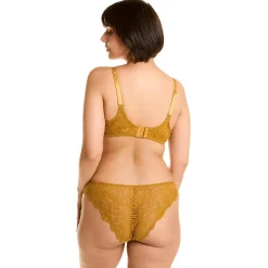 Soutien-gorge à armatures grand maintien jaune Santal