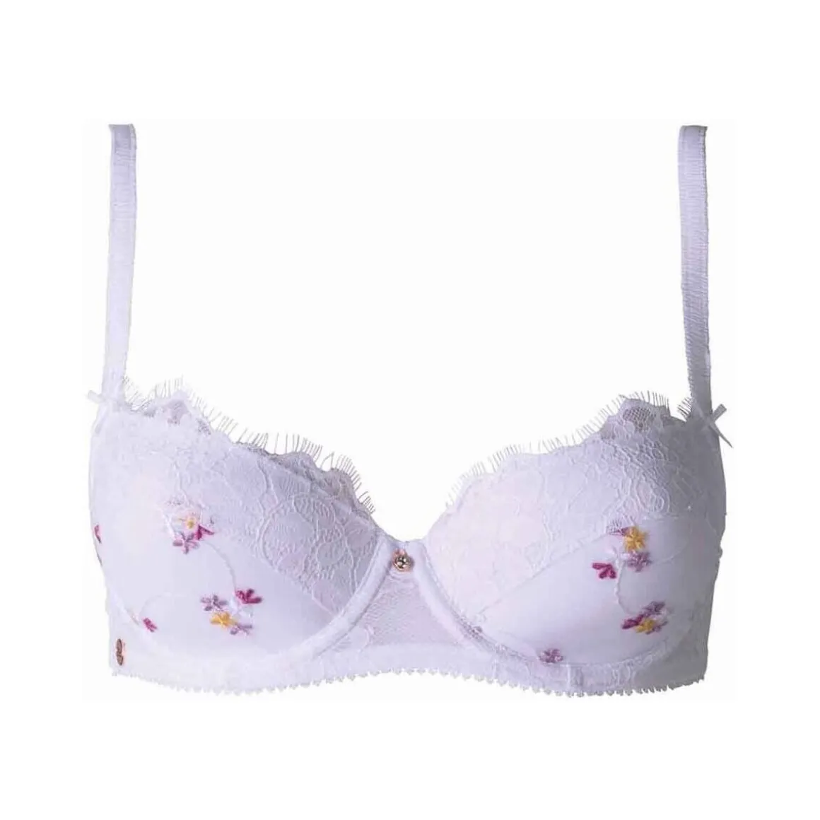 Soutien-gorge ampliforme coque moulée blanc Frenchy