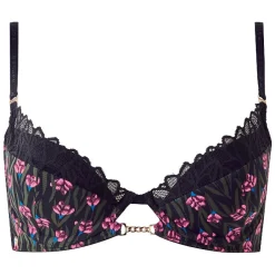 Soutien-gorge ampliforme coques moulées noir Delphine