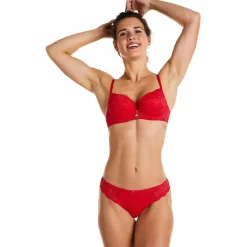 Soutien-gorge ampliforme coque moulée rouge Univers
