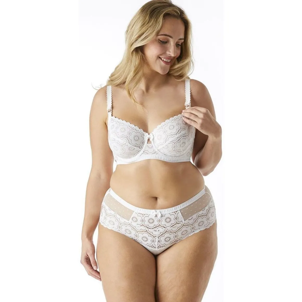 Soutien-gorge armatures grand maintien blanc Affinité