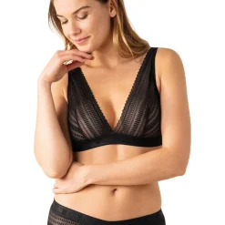 Soutien-gorge triangle sans armatures dentelle