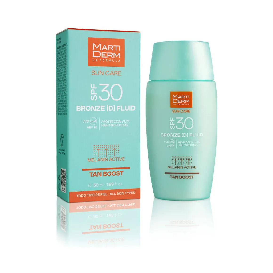Sun Care Bronze Fluide Bronzant Crème Solaire Spf30
