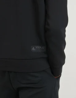 SWEATSHIRT COL ROND LOGO APPLIQUE