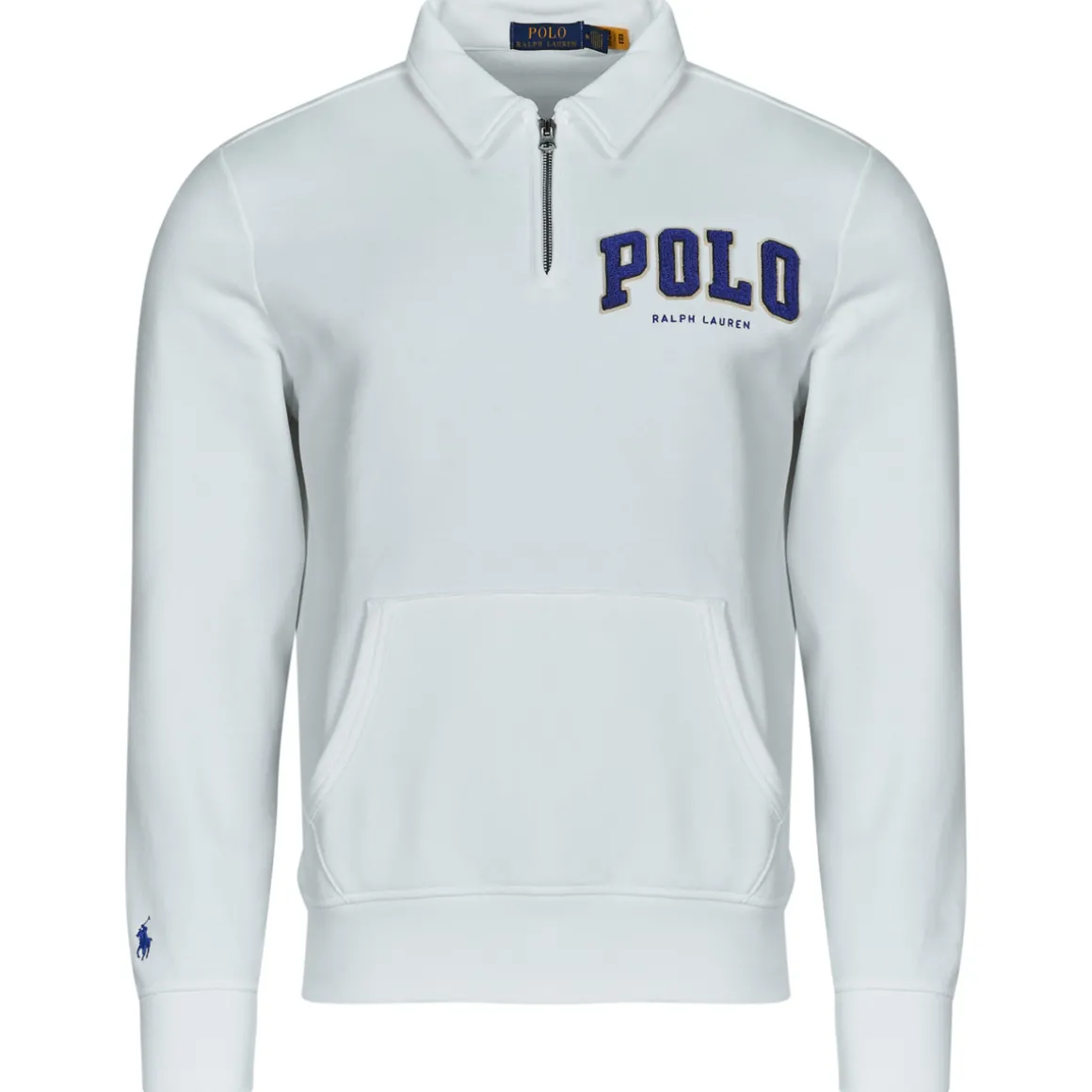 SWEATSHIRT DEMI ZIP EN MOLLETON