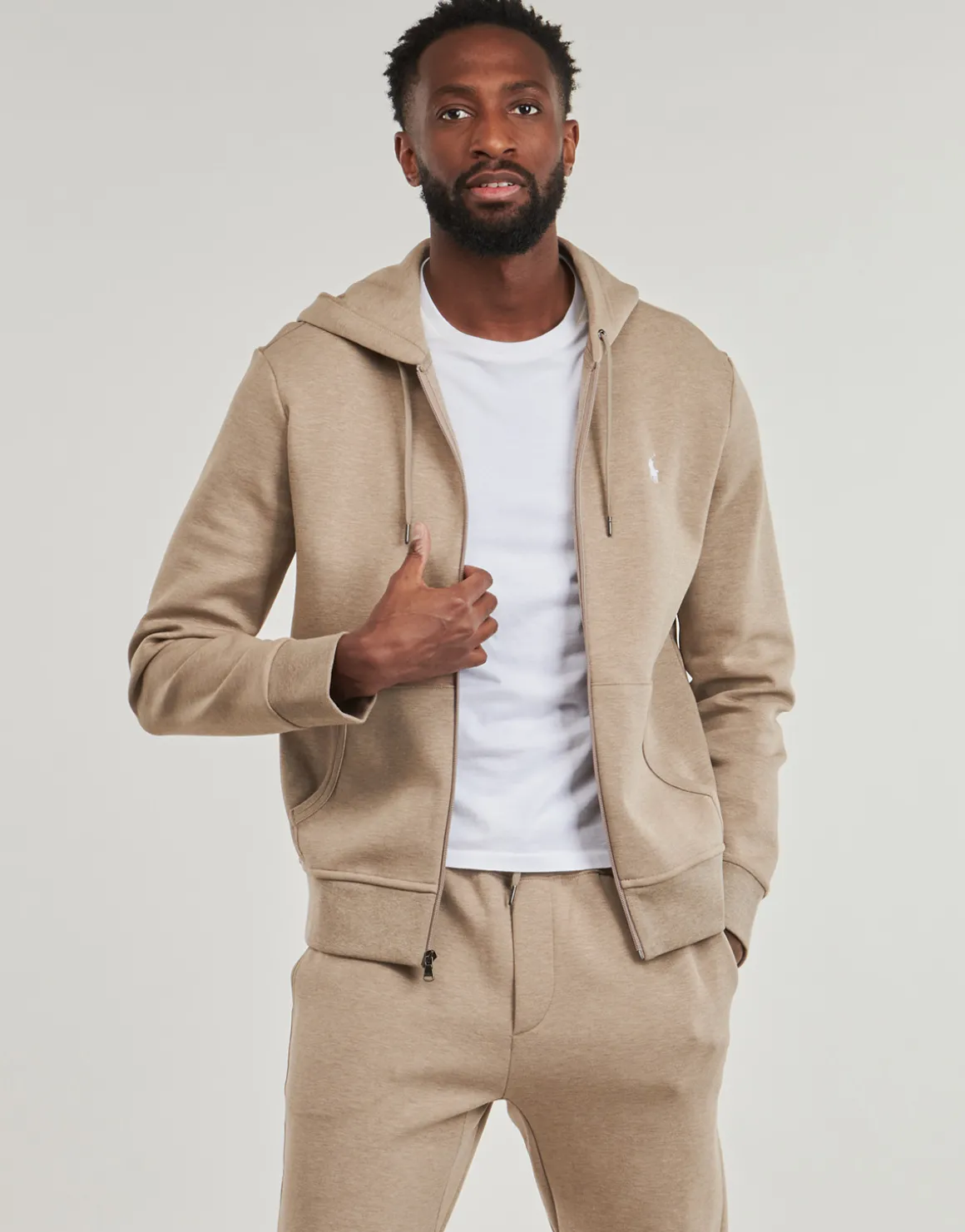 SWEATSHIRT ZIPPE EN DOUBLE KNIT TECH