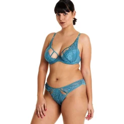 Tanga brésilien bleu Voltige