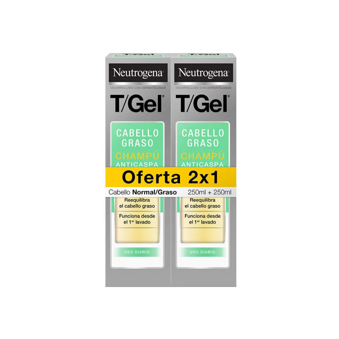 T/gel Shampooing Antipelliculaire Normal-gras Pack 2 X
