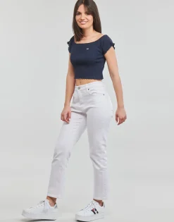 TJW CROP RIB OFF SHOULDER TOP