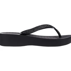 Tong Compensées à Enfiler Mesh Chic Plat