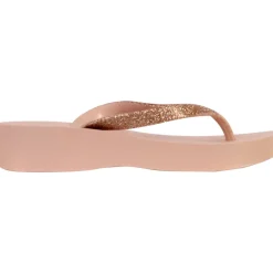 Tong Compensées à Enfiler Mesh Chic Plat