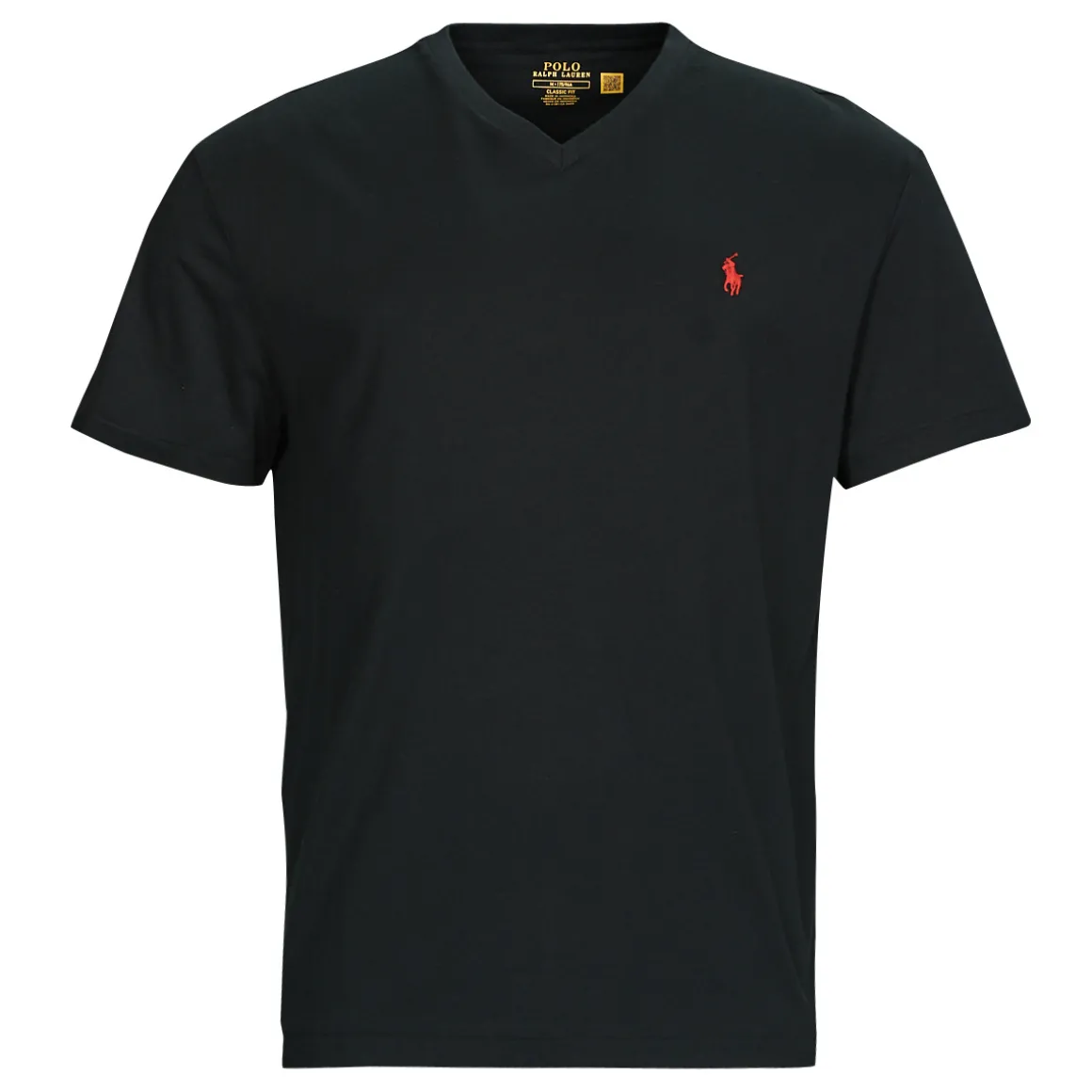 T-SHIRT AJUSTE COL V EN COTON