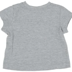 T-shirt gris, rose