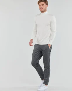 T-SHIRT PIMA COTON COL CHEMINEE