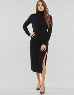 TURTLE NK SLIT MIDI DRS