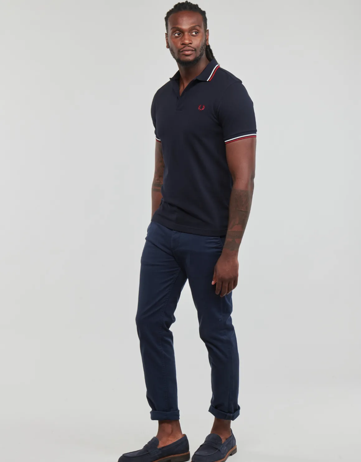 TWIN TIPPED FRED PERRY SHIRT