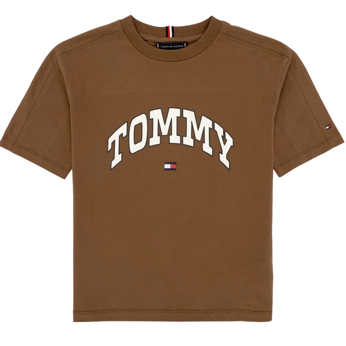 VARSITY RAISED PRINT TEE SS