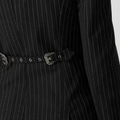 veste à fines rayures