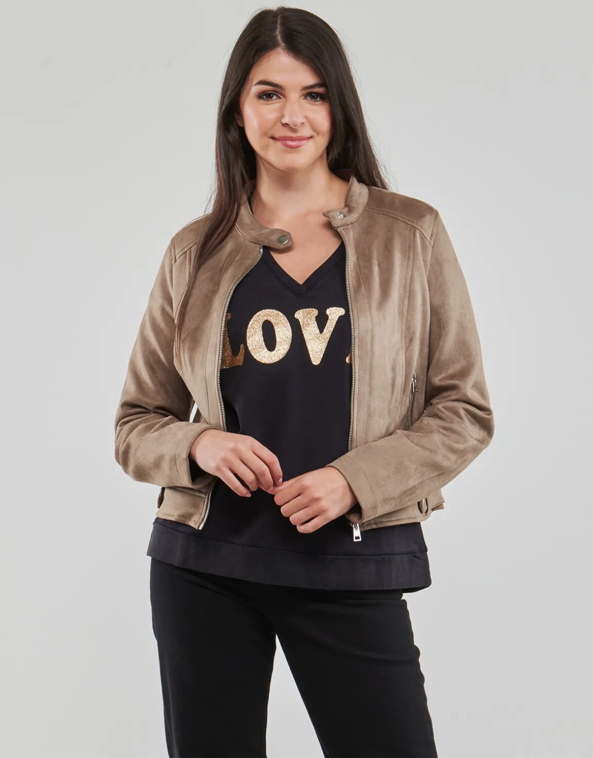 VMJOSE MARI SHORT FAUX SUEDE JACKET BOOS