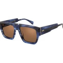 WRANGEL Cadres Optiques, Bleu/Marron, 54 mm